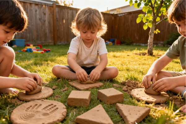 Brinquedos de argila para educação infantil
