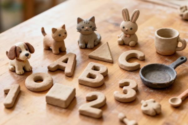 Brinquedos de argila para educação infantil